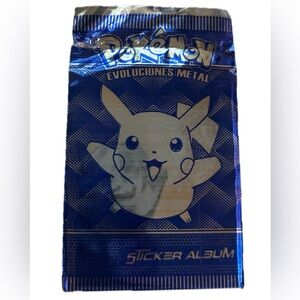 Pokemon Pikachu Sticker Album Packs Sealed Sticker‎ Prisma Evoluciones Metal